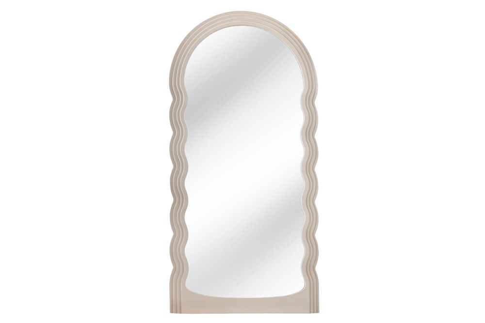 Design Wandspiegel WAVE 160cm greige