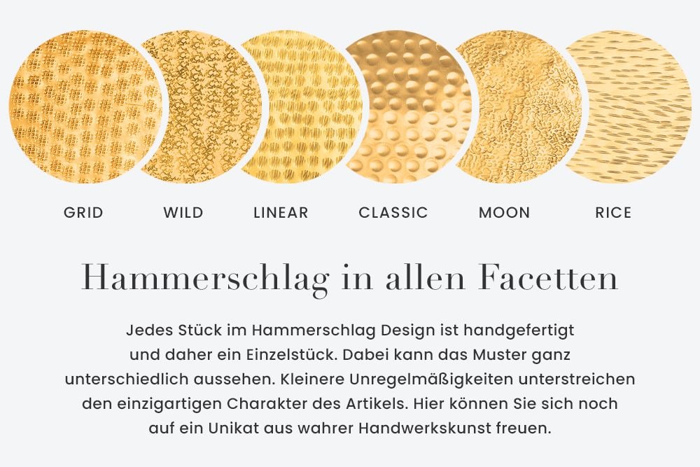 Design Couchtisch ORGANIC ORIENT 75cm gold Handarbeit