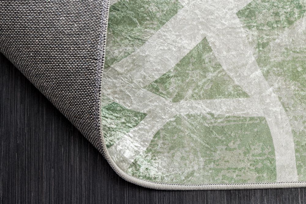 Moderner Teppich JUNGLE 230x160cm grün beige Flachgewebe Indoor-Teppich