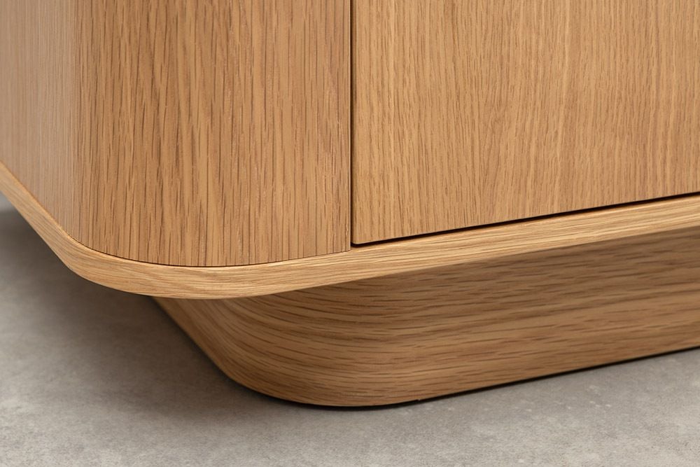 Modernes TV-Board VALHALLA WOOD 180cm natur Eichenholz Lowboard mit Stauraum