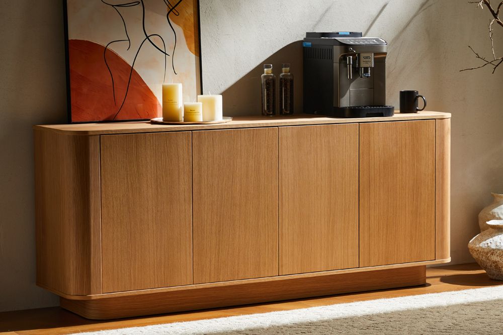 Modernes Sideboard VALHALLA WOOD 180cm natur Eichenholz Kommode