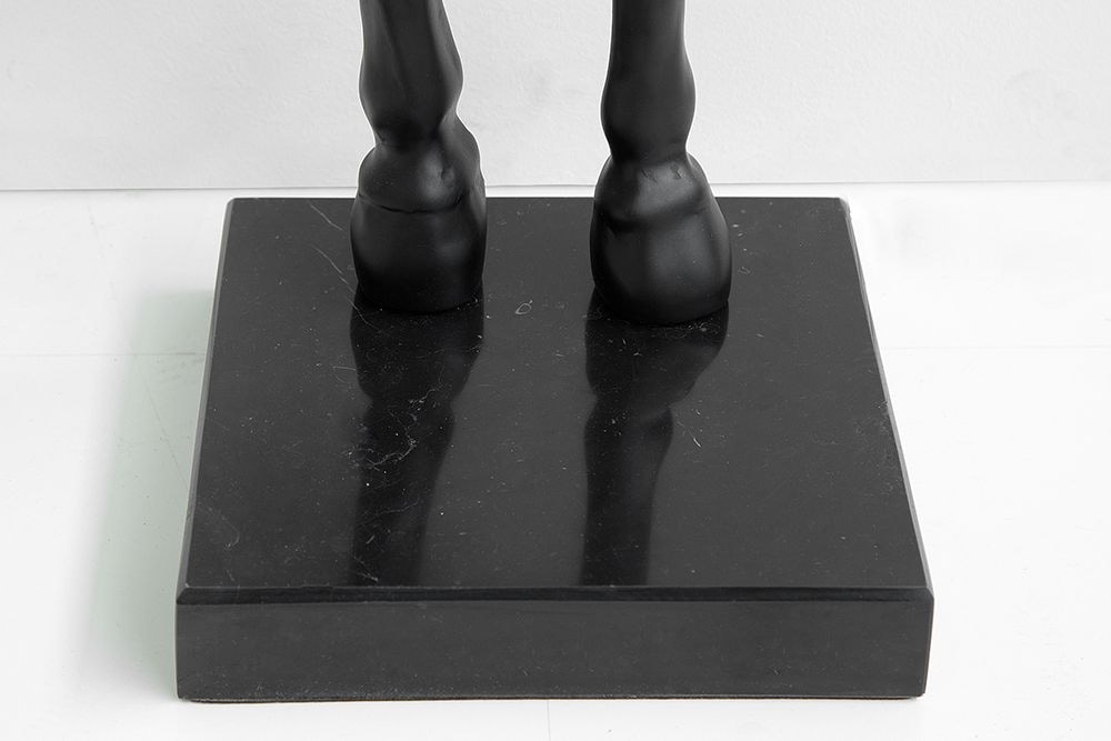 Extravagante Stehlampe BLACK BEAUTY 130cm Pferdefigur schwarz