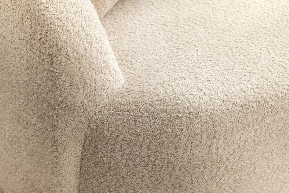 Extravagantes Sofa ELEMENTAL 180cm champagner beige Feinstrick Bouclé 2-Sitzer
