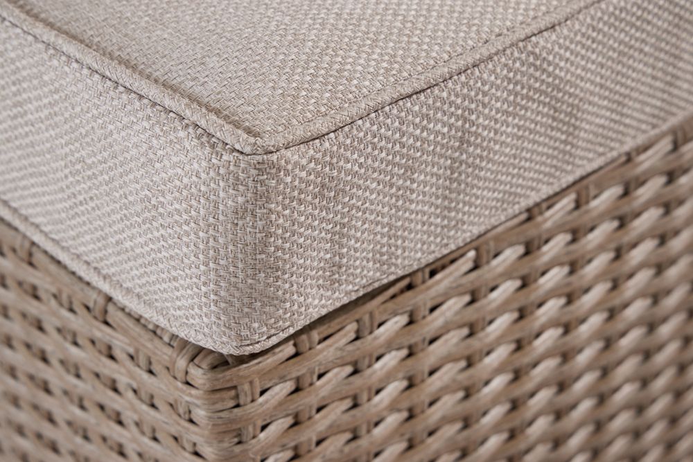 Outdoor Gartenlounge Set XXL MODULAR natur Polyrattan Sitzgruppe wetterfest inkl. Kissen