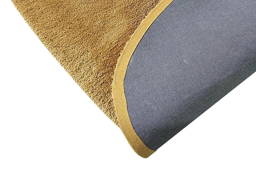 Design Teppich ORGANIC 180x120cm senfgelb Hochflor Indoor-Teppich organische Form