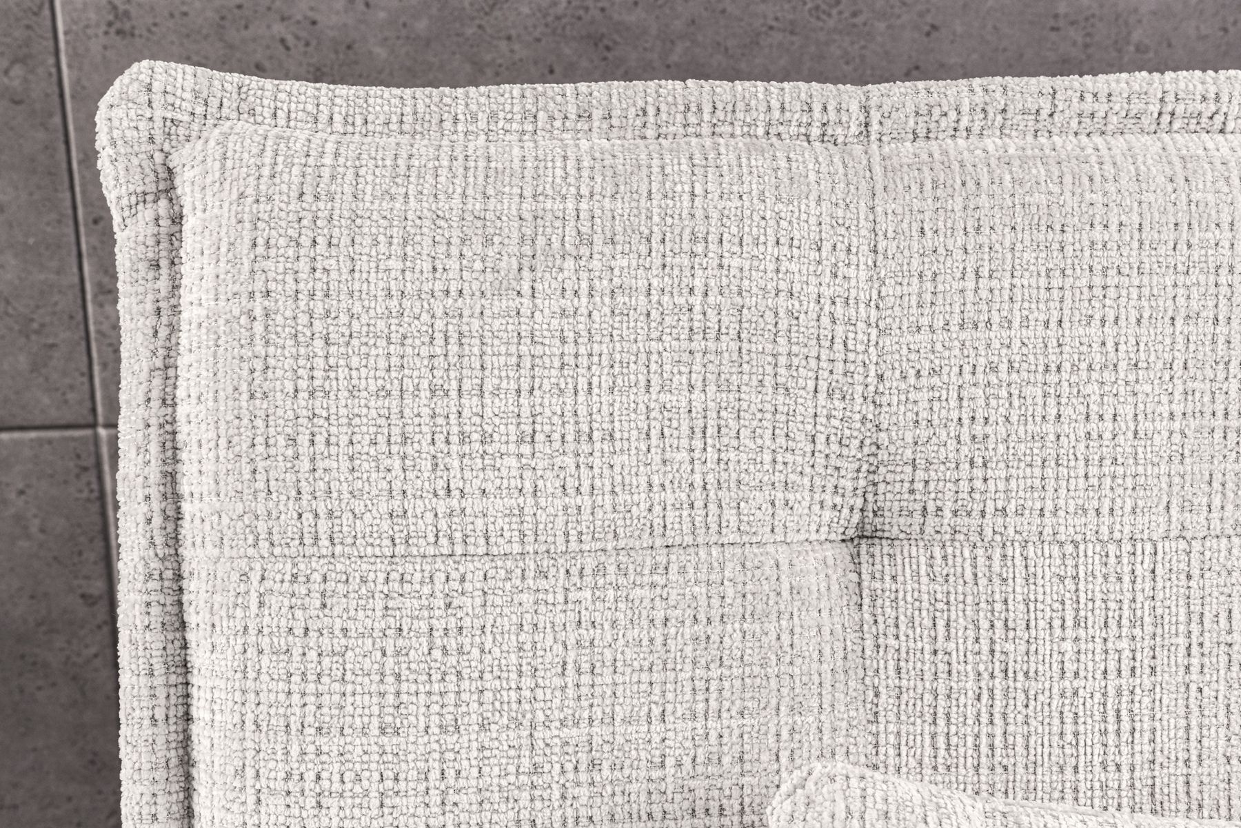 Modernes Schlafsofa JAZZ 190cm champagner beige Chenille 3-Sitzer Couch