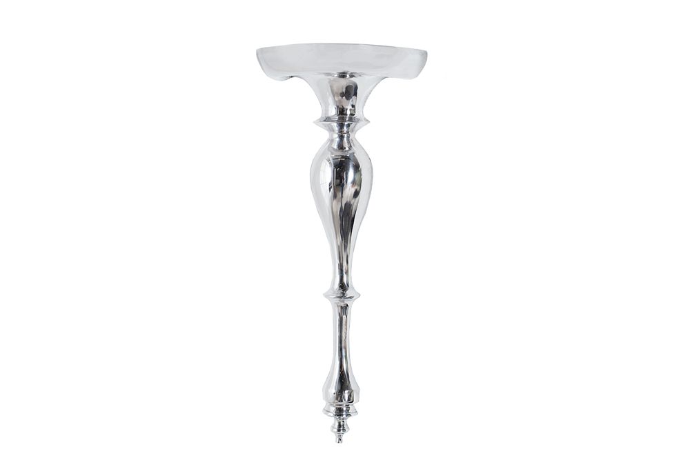 Barocke Wandkonsole SCALA 60cm silber Aluminium Wandregal