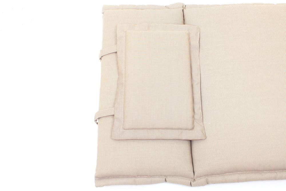 Outdoor Kissen ROG 58x196cm beige Polster-Auflage für Gartenliege