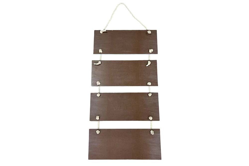 Maritimes Wandschild SURF & BEACH 110cm buntes Holzdesign Deko-Schild
