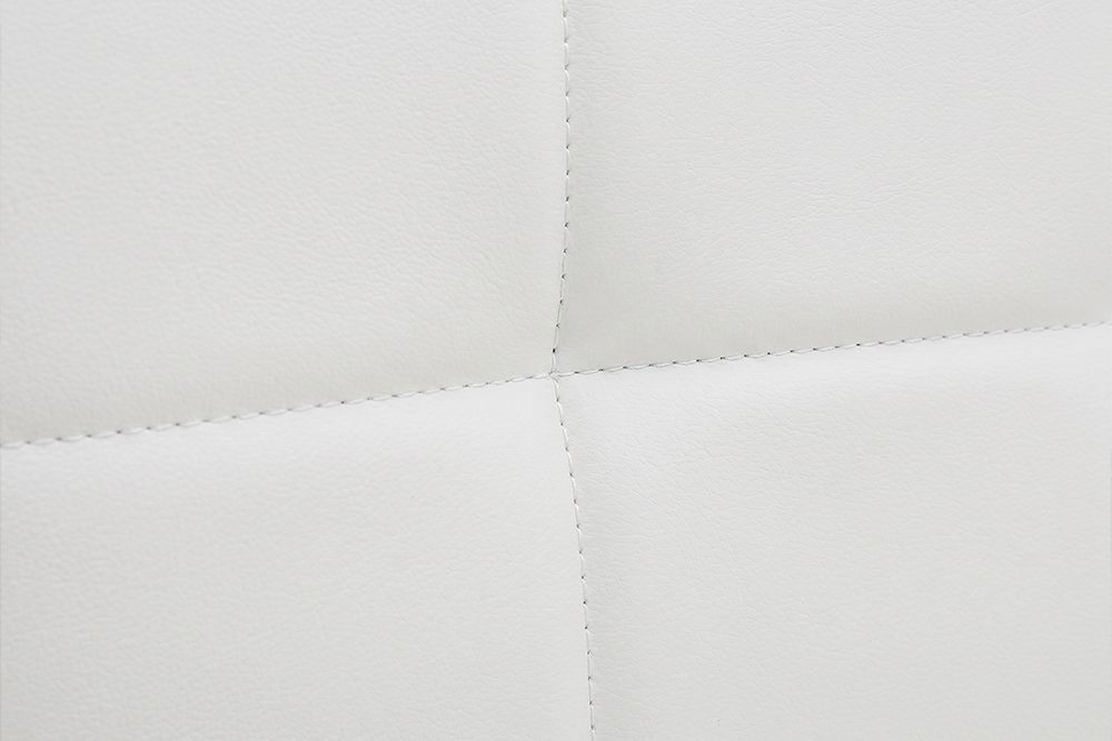 Höhenverstellbarer Barhocker MODENA weiß Kunstleder schwarz mit Lehne drehbar