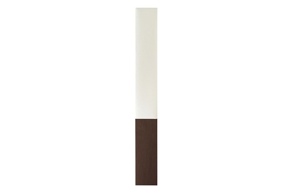 Stilvolle Stehlampe PARIS CLASSIC 160cm weißer Stoffschirm dunkelbrauner Fuß