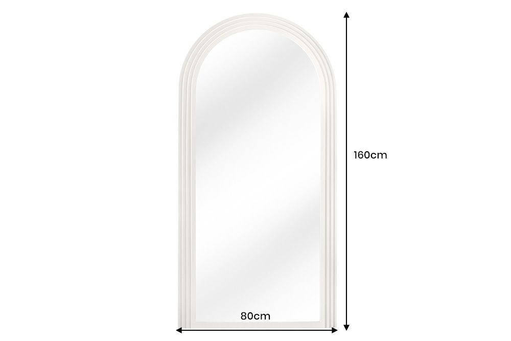 Design Wandspiegel ART DECO 160cm weiß