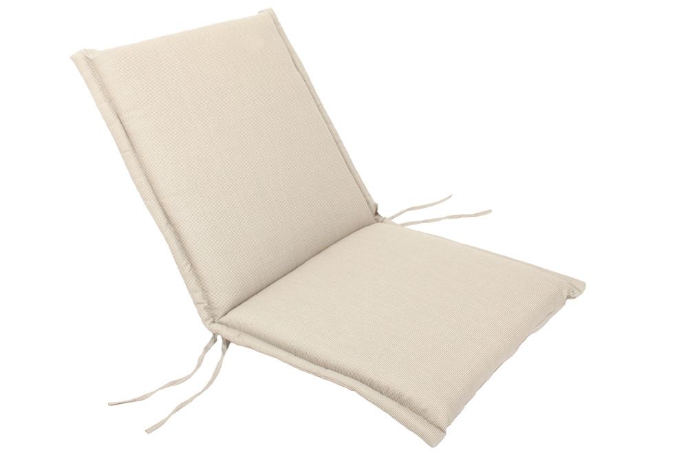 Outdoor Kissen ROG 46x97cm beige Sitzkissen Polster-Auflage für Niedriglehner