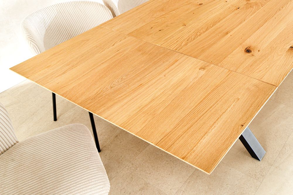 2er Set Ansteckplatten WILD OAK 50cm natur Wildeiche Verlängerung Schweizer Kante