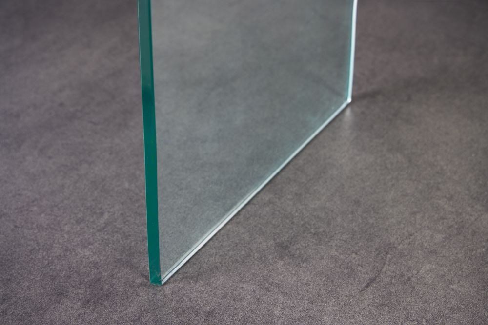 Design Konsolentisch FANTOME 100cm Glas transparent mit Ablage