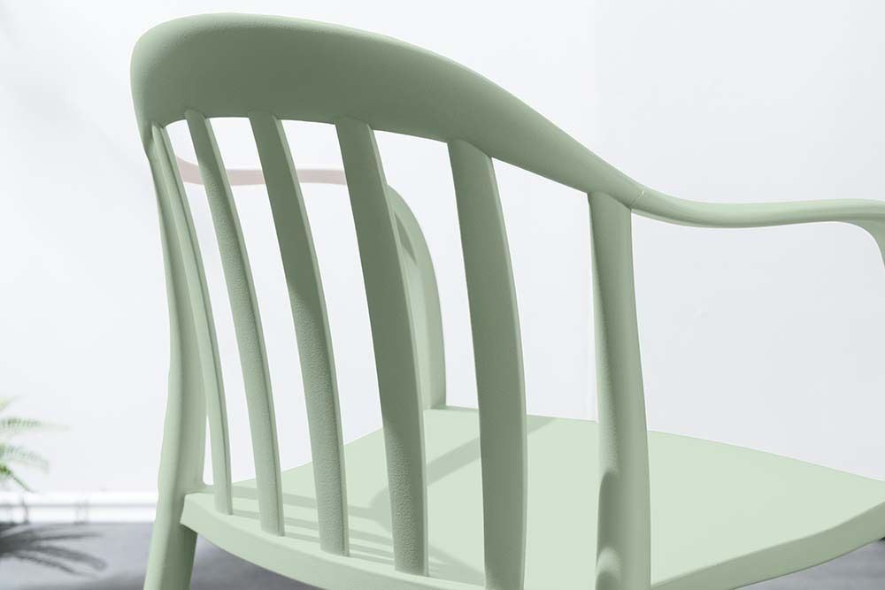 In- und Outdoor Stuhl STUDIO ITALIA salbei stapelbar Kunststoff Gartenstuhl