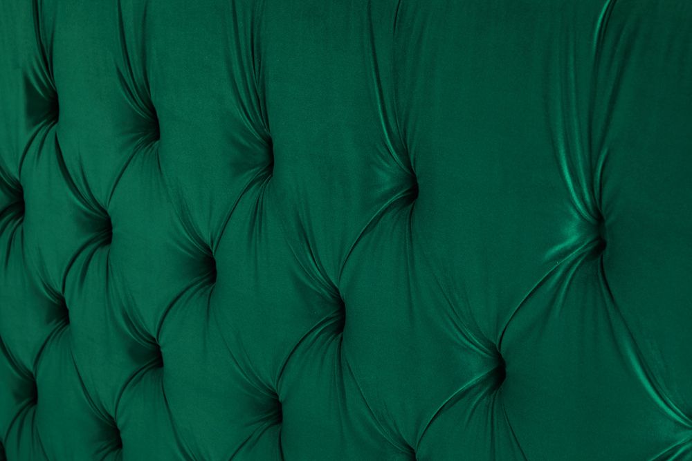 Design Boxbett PARIS 180x200cm dunkelgrün Samt Chesterfield Doppelbett