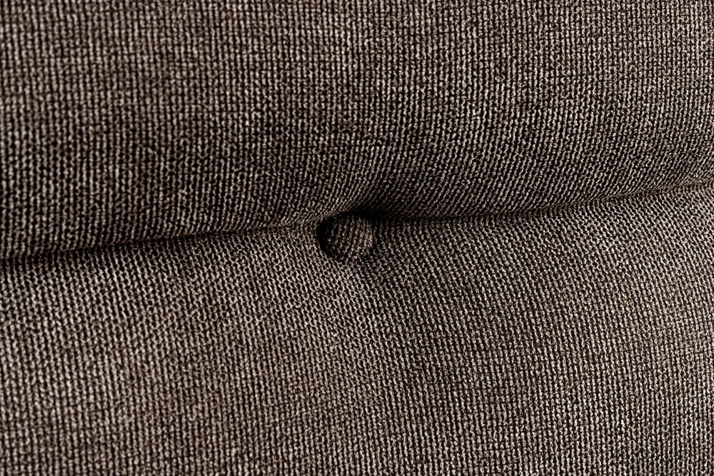 Moderne Sitzbank BIG GEORGE 160cm taupe Flachgewebe Taschenfederkern schwarz