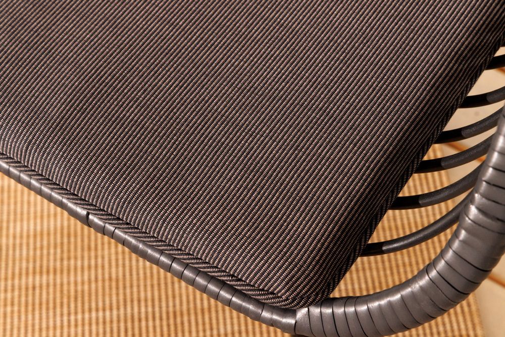 In- und Outdoor Bistro Balkon-Set PARIS schwarz Polyrattan Sitzgruppe inkl. Tisch
