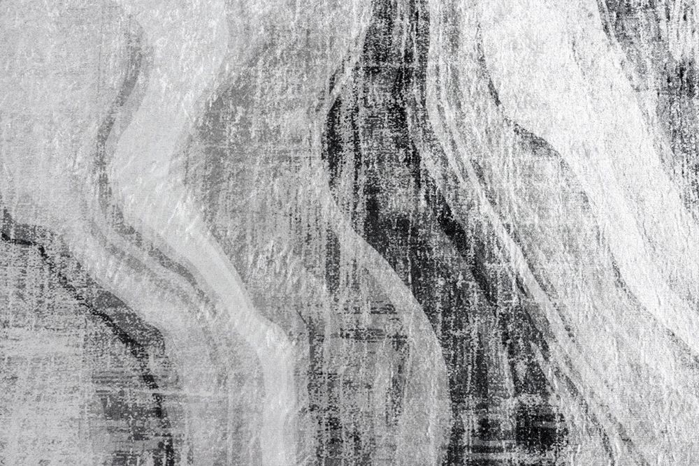 Design Teppich ART RUGS 230x160cm grau weiß Flachgewebe Indoor