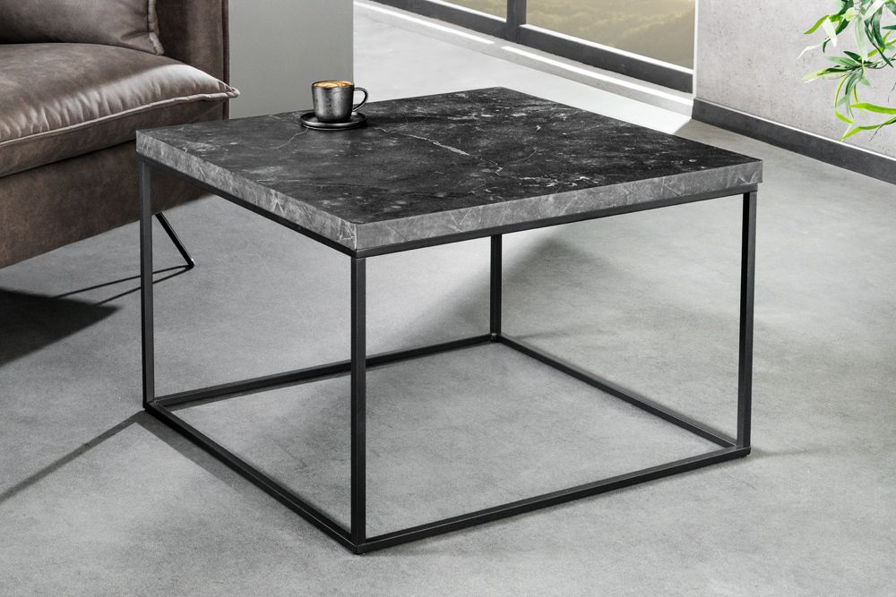 Moderner Couchtisch ARCHITECTURE 60cm graphit Metallgestell