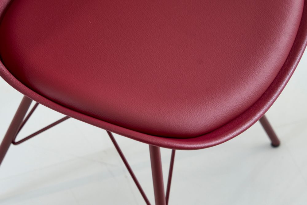 Retro Stuhl SCANDINAVIA MEISTERSTÜCK rot