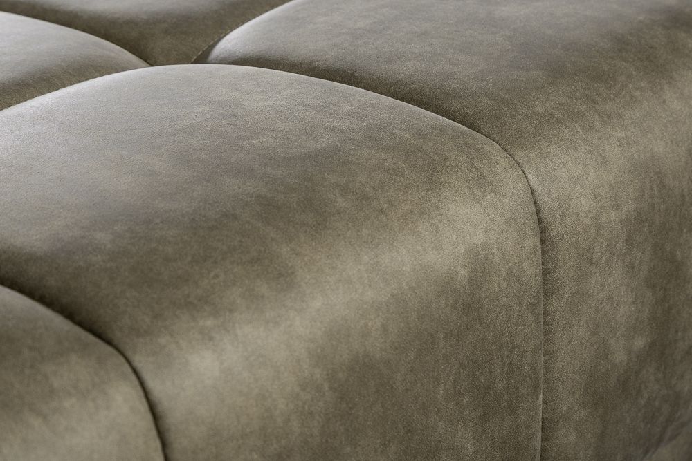 Big Sofa ELEGANCIA 285cm taupe Microfaser XXL Couch inkl. Kissen Federkern