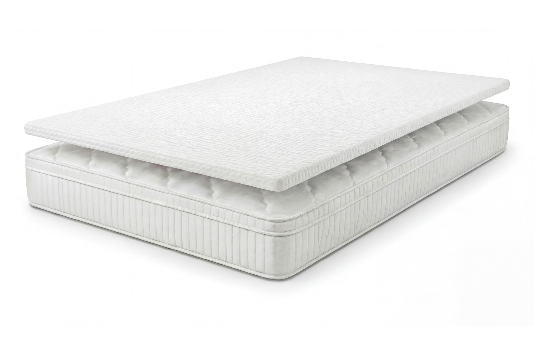 Ergonomische Matratze mit Topper CLOUD FLEX 160x200cm Tonnentaschenfederkern 7-Zonen