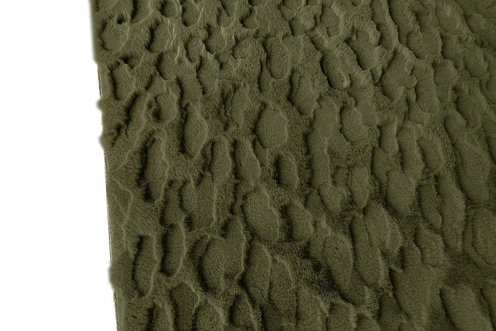 3D Hochflor Teppich DUNE 230x160cm dunkelgrün Hoch-Tief-Effekt