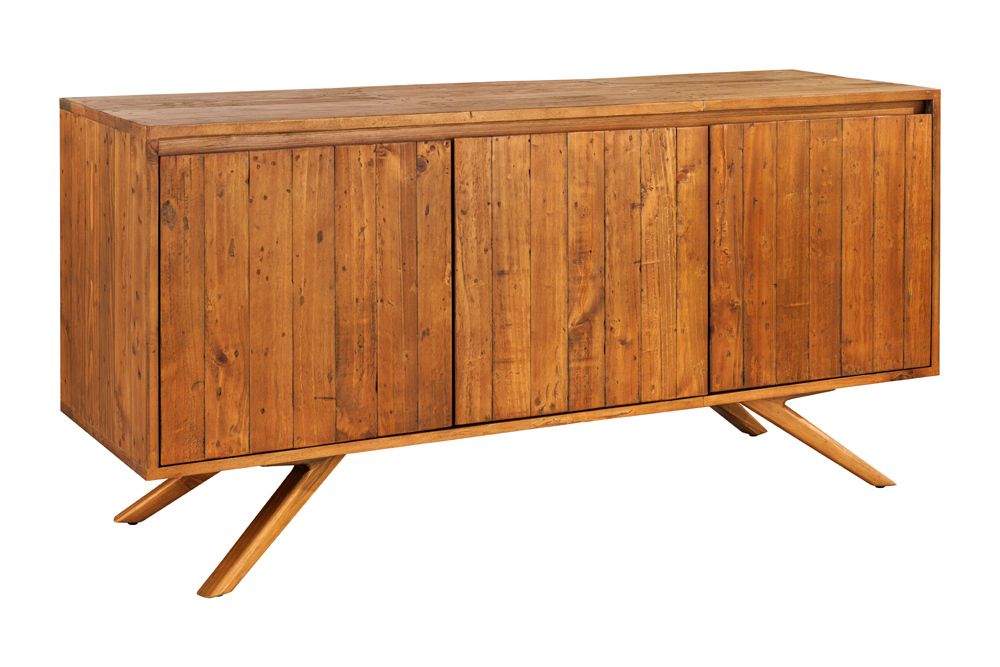 Massives Sideboard FINCA 150cm vintage braun recyceltes Pinienholz