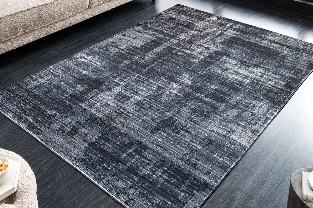 Moderner Teppich SOFT TOUCH 230x160cm grau Kurzflor Indoor-Teppich