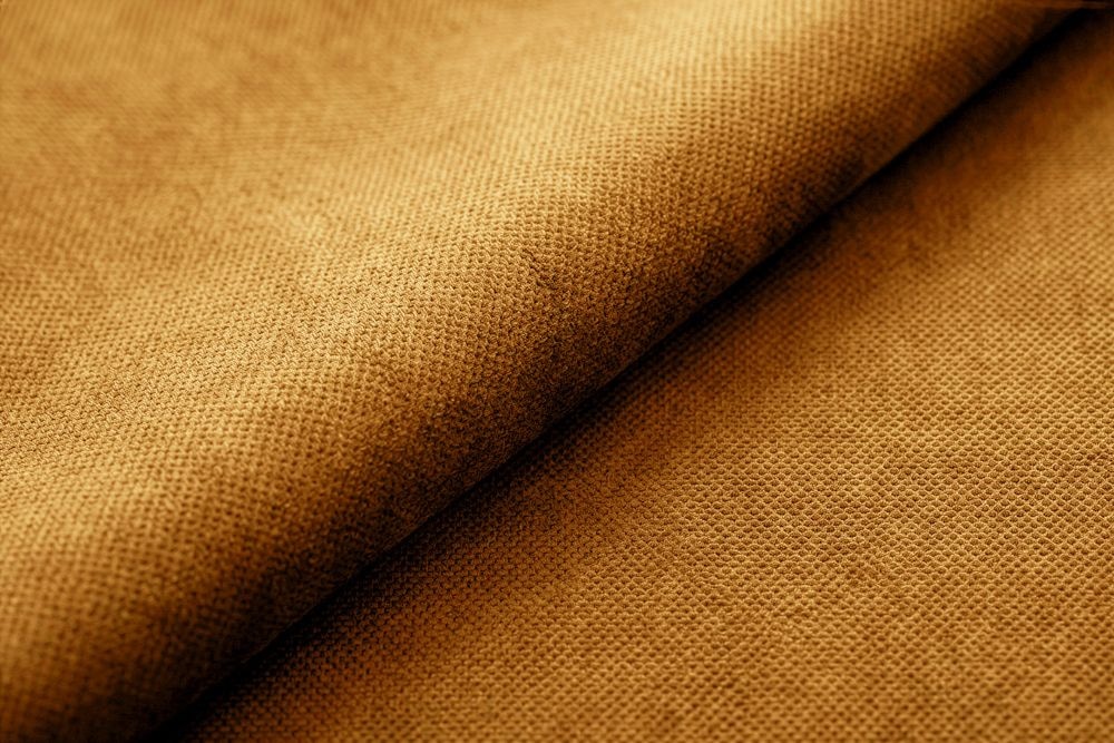 XXL Sofa CLOUD 260cm senfgelb Vogue Samtstoff Bigsofa Federkern inkl. Kissen