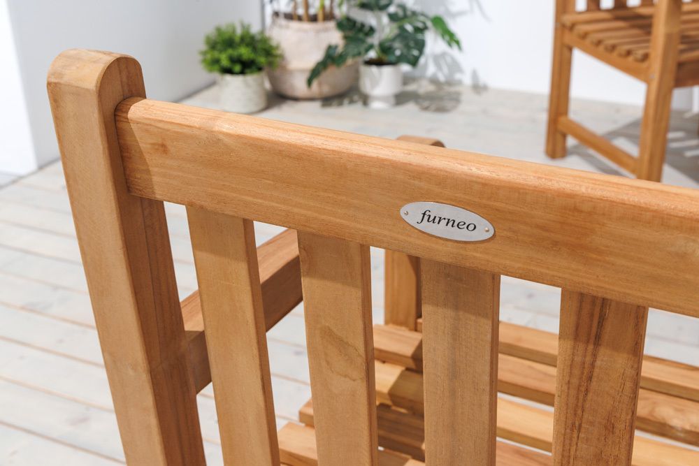 Massiver Gartenstuhl EMPIRE TEAK natur Teakholz Outdoor