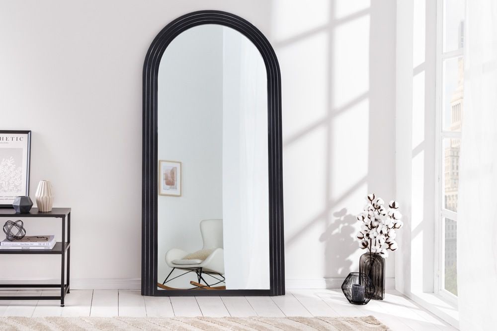 Design Wandspiegel ART DECO 160cm schwarz