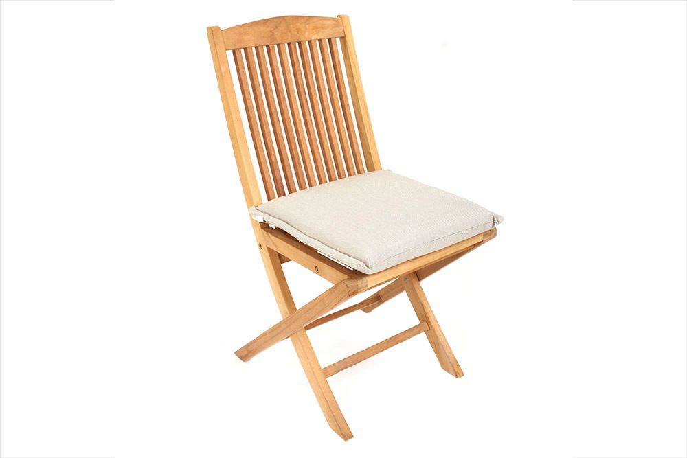 Outdoor Kissen ROG 40x42cm beige Sitzkissen Polster-Auflage für Gartenstuhl