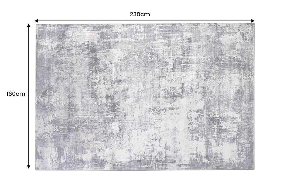 Design Teppich MODERN ART 230x160cm grau kupfer Kurzflor Indoor-Teppich
