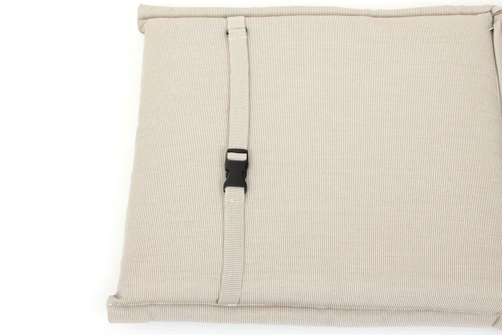 Outdoor Kissen ROG 46x97cm beige Sitzkissen Polster-Auflage für Niedriglehner