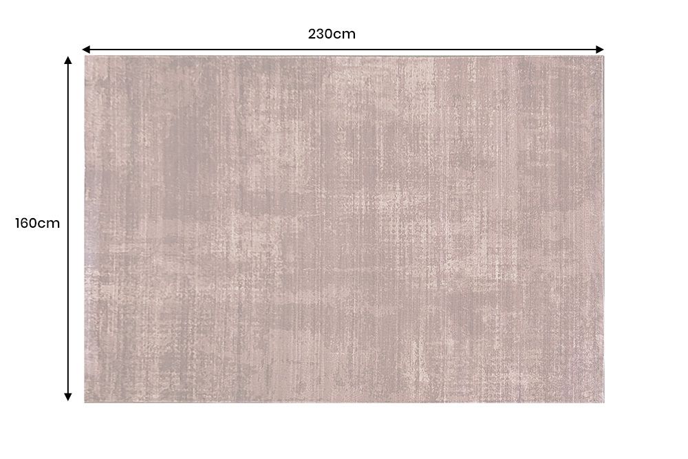 Moderner Teppich SOFT TOUCH 230x160cm kupfer braun Kurzflor Indoor-Teppich