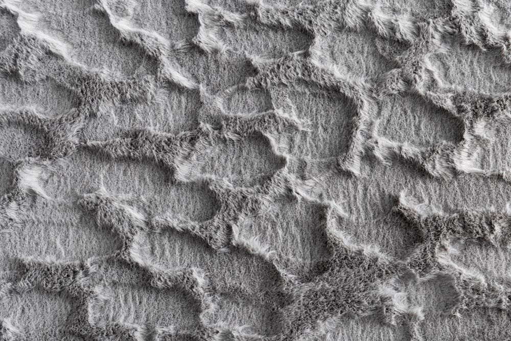 3D Hochflor Teppich DUNE 230x160cm anthrazit Hoch-Tief-Effekt