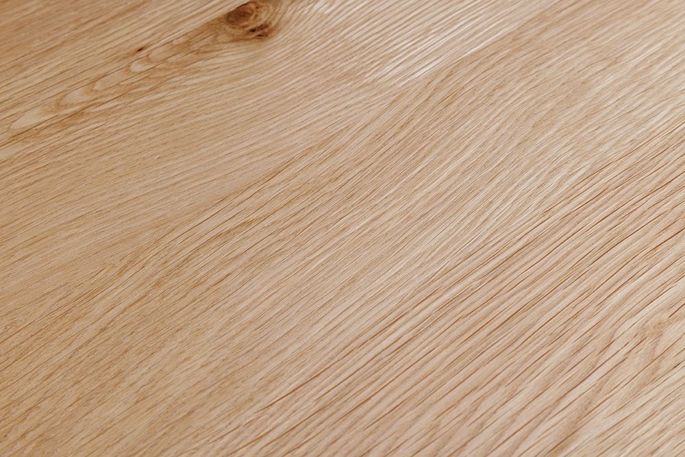 Massives TV-Lowboard LIVING EDGE 160cm natur Eichenholz Baumkante mit Hairpin Legs