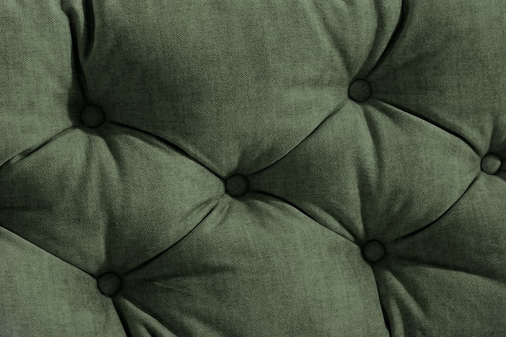 Modernes Ecksofa MARRAKESCH 265cm grün Samt 3-Sitzer inkl. Kissen Ottomane rechts
