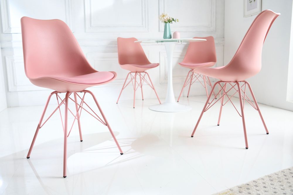 Retro Stuhl SCANDINAVIA MEISTERSTÜCK rosa