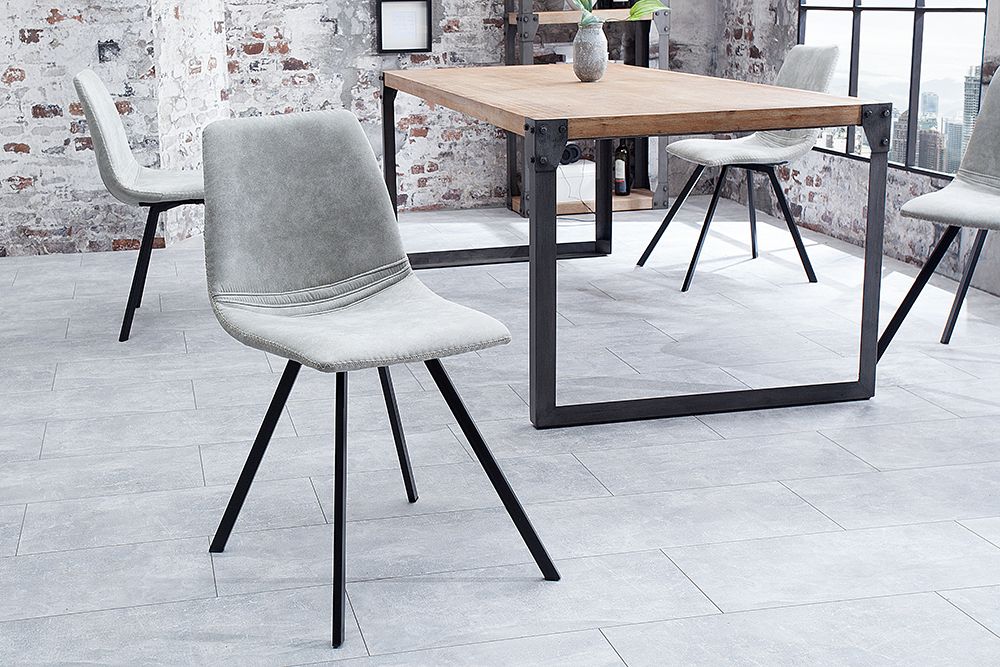 Retro Stuhl AMSTERDAM CHAIR stone grau Designklassiker