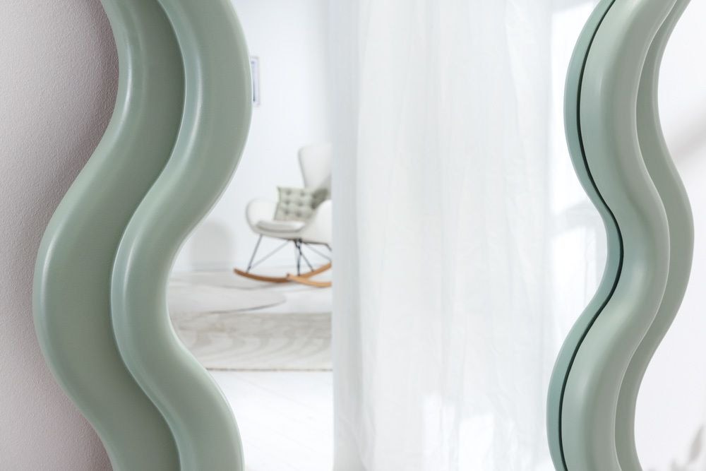 Design Wandspiegel CURVY 160cm salbeigrün