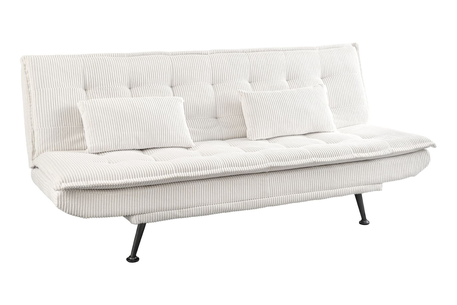 Modernes Schlafsofa JAZZ 190cm beige Cord 3-Sitzer Couch