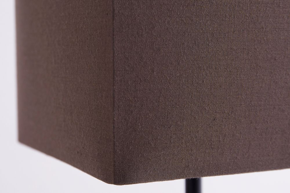 Handgearbeitete Treibholz Tischlampe HYPNOTIC 45cm braun mit Leinenschirm