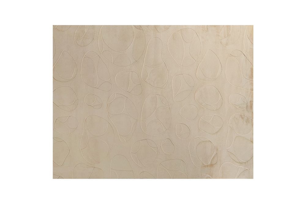 3D Hochflor Teppich LUNA 300x230cm taupe Hoch-Tief-Effekt Indoor-Teppich