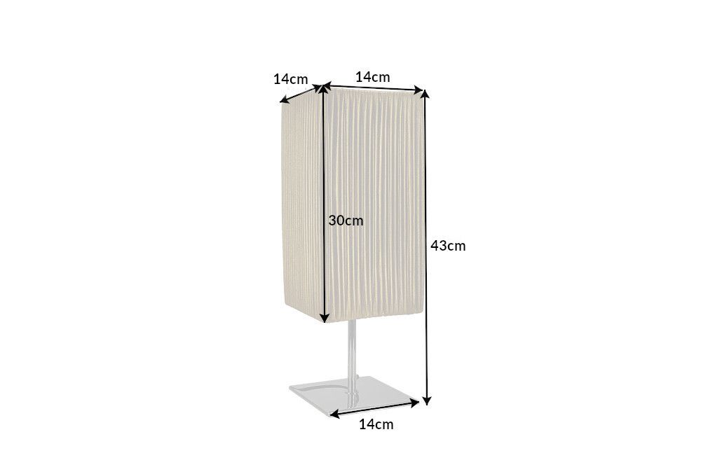 Moderne Designer Tischlampe PARIS 43cm gold Tischleuchte