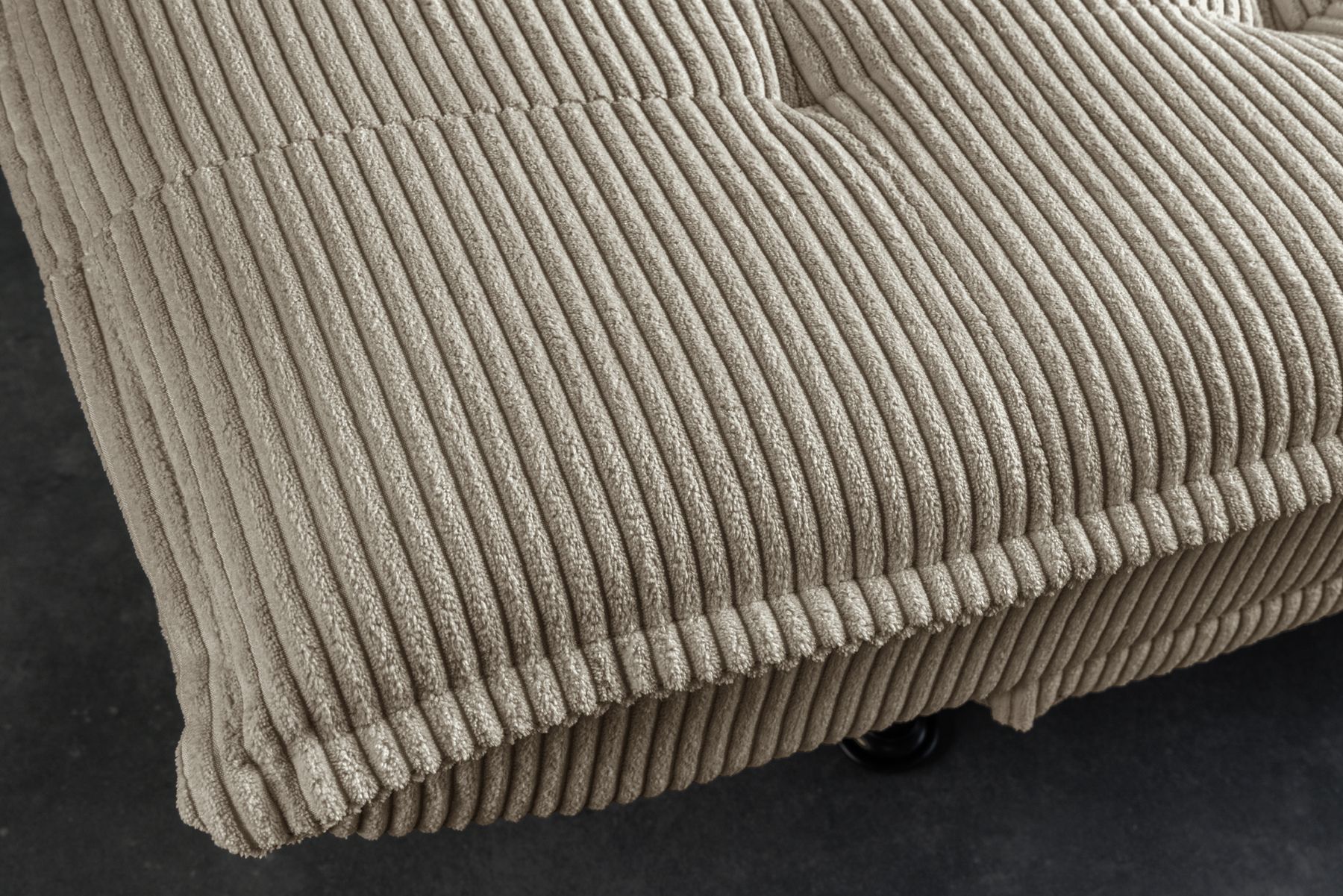 Modernes Schlafsofa JAZZ 190cm greige Cord 3-Sitzer Couch
