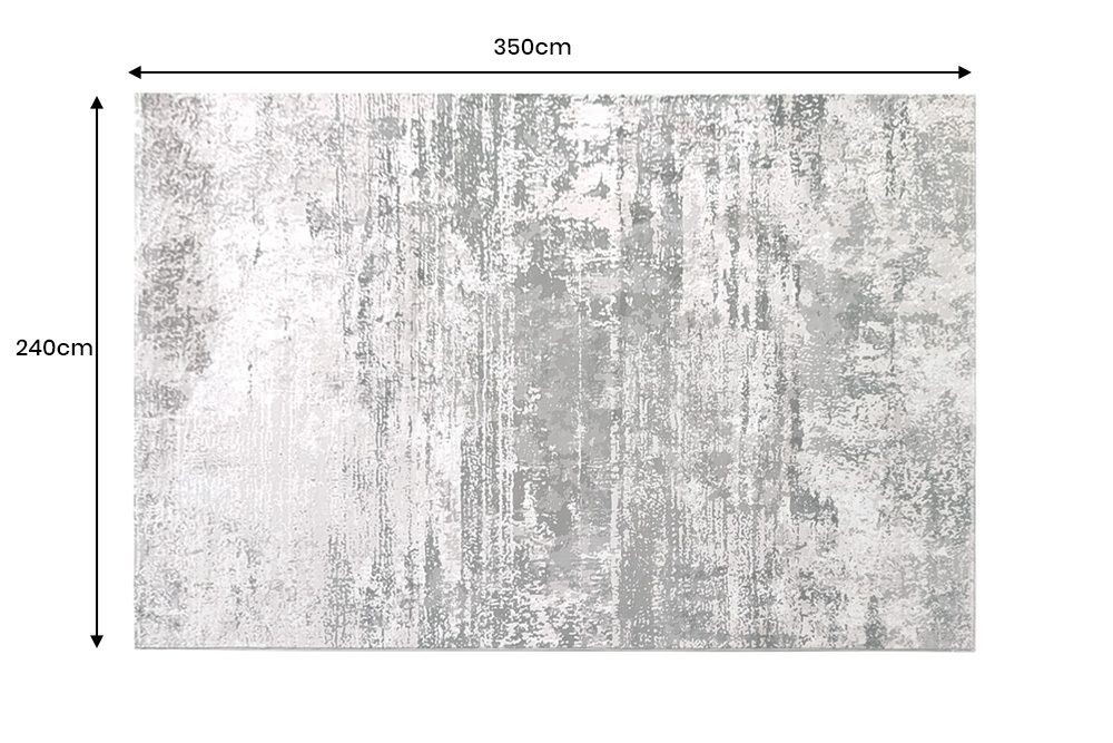 Design XXL Teppich MODERN ART 350x240cm beige braun Kurzflor Indoor-Teppich